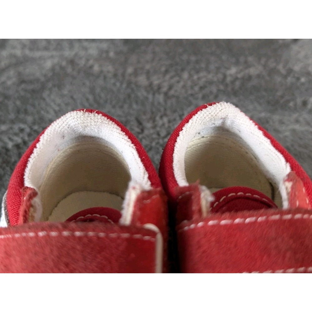 Vans Toddler Old Skool Red True White Sneakers Size 4.5 Worn Once - Picture 6 of 7